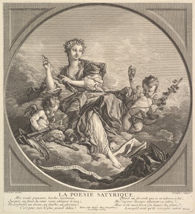 شعر ساتيري ، كاليفورنيا. 1741. بواسطة كلود أوغستين دوفلوس