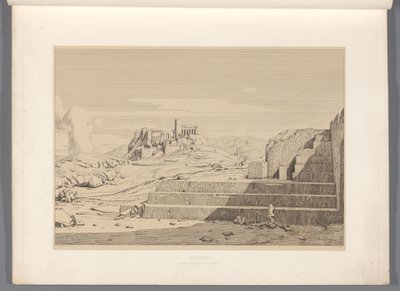 Gezicht op أثينا أثينا (العنوان على الكائن) مناظر لأشهر مواقع اليونان القديمة (...] (عنوان المسلسل) بواسطة كلود فيليكس تيودور كارويل ديليغني