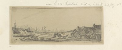 اجتمع Landschap مع een koets مجموعة من خمسة وثمانين مطبوعة أصلية (عنوان السلسلة) بواسطة كلود هنري واتليت