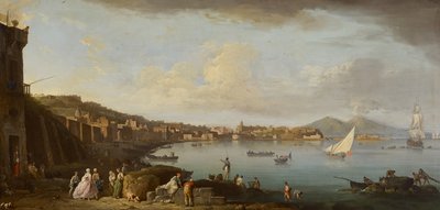 نابولي ، منظر للخليج من الجنوب ، حوالي عام 1742 (زيت على قماش) بواسطة كلود جوزيف فيرنيه