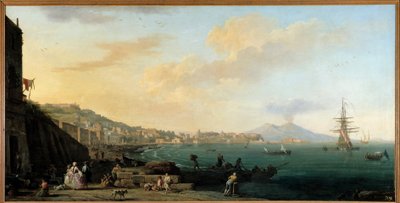 خليج نابولي مع لوحة فيسوف لجوزيف فيرنيت (1714-1789) بواسطة كلود جوزيف فيرنيه