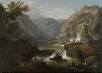الشلالات في تيفولي بواسطة Claude Joseph Vernet