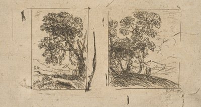 The Two Landscapes ، كاليفورنيا. 1630. بواسطة كلود لورين