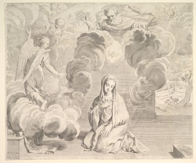 البشارة ، 1666. بواسطة كلود ميلان