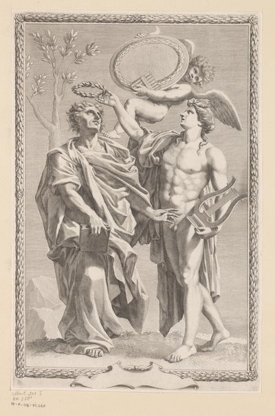تيجان أبولو Publius Vergilius Maro Titelpagina لـ: Publius Vergilius Maro ، Publius Virgilius Maronis Opera ، 1641 بواسطة كلود ميلان