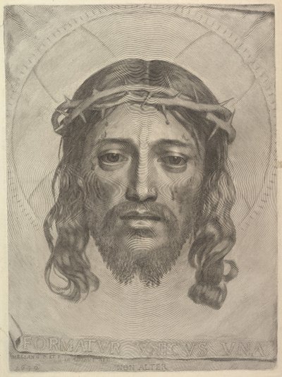 وجه المسيح على قماش القديس فيرونيكاس ، 1649. بواسطة كلود ميلان