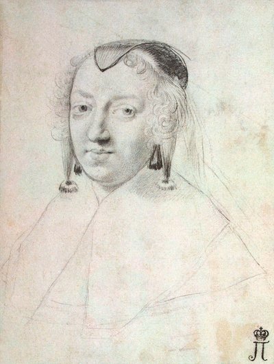 صورة آن النمسا 1601-1666 ، قبل 1643. بواسطة كلود ميلان