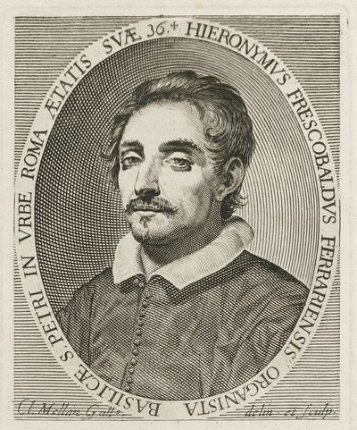 صورة الملحن جيرولامو فريسكوبالدي 1583-1643 ، 1634 بواسطة كلود ميلان