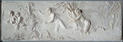 عموم يطارد Syrinx تحت أنظار Amour Bas الإغاثة لكلود ميشيل ديت كلوديون (1738-1814). حوالي 1782 باريس ، متحف اللوفر بواسطة كلود ميشيل كلوديون