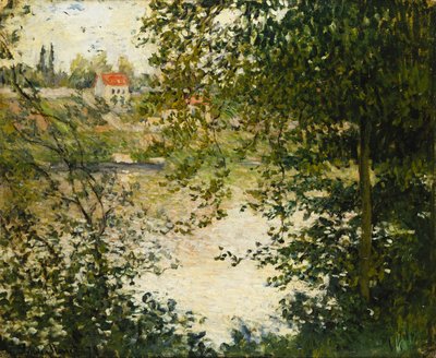 منظر عبر أشجار جزيرة لا غراندي جاتي ؛ A Travers les Arbres ، Ile de la Grande Jatte ، 1878 بواسطة كلود مونيه