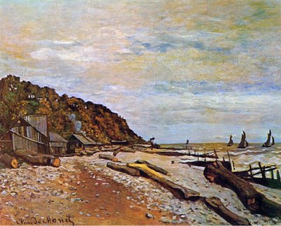 Boatyard قرب Honfleur ، 1864 بواسطة كلود مونيه