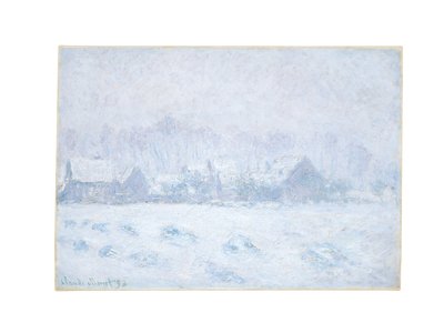 تأثير الثلج في جيفيرني ، 1893 بواسطة كلود مونيه
