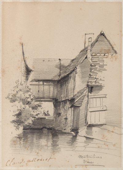 منزل على Lezarde at Montivilliers ، 1857 بواسطة كلود مونيه