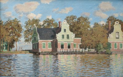 منازل على ضفة نهر زان 1871-1872 بواسطة Claude Monet