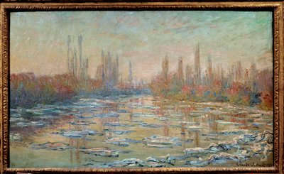 آيس كريم أو كارثة على نهر السين. لوحة لكلود مونيه (1840-1926) بواسطة كلود مونيه