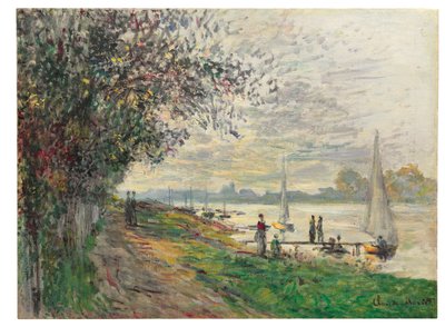 ضفة Petit-Gennevilliers ، غروب الشمس ، 1875 بواسطة كلود مونيه