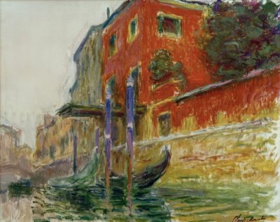 البيت الاحمر رسم بواسطة كلود مونيه