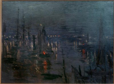 لو بورت دو هافر ، Night Effect (Der Hafen von Le Havre bei بواسطة كلود مونيه