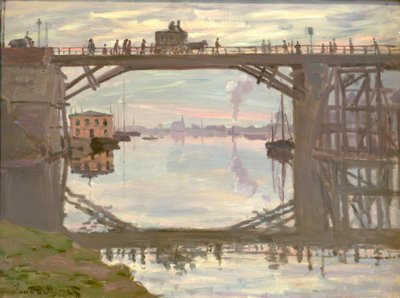 الجسر الخشبي (Die Holzbrücke) بواسطة كلود مونيه