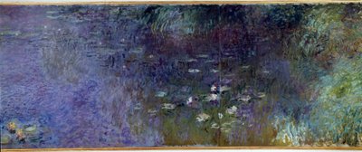 ليه nympheas: تفاصيل ماتين. لوحة لكلود مونيه (1840-1926) 1914-1926 Diptych 2 × 3 م لكل جزء. باريس. Musee De l'Orangerie - زنابق الماء (أو The Nympheas): صباحًا. التفاصيل. لوحة لكلود مونيه (1840-1926) بواسطة كلود مونيه