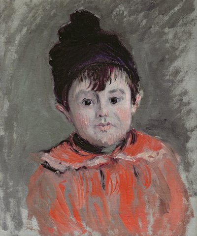 ميشيل مونيه (1878-1966) يرتدي قبعة مزركشة ، 1880 بواسطة كلود مونيه