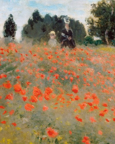 الخشخاش ، محيط Argenteuil (تفصيل). لوحة لكلود مونيه (1840-1926) بواسطة كلود مونيه