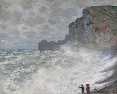 الطقس الخشن في Étretat. 1883 بواسطة كلود مونيه
