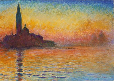 سان جورجيو ماجيوري بواسطة توايلايت بواسطة Claude Monet