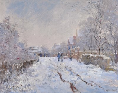 الثلج في أرجينتويل. 1875 بواسطة كلود مونيه