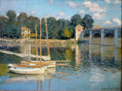جسر Argenteuil (زيت على قماش بواسطة كلود مونيه