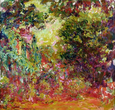 بيت الفنانين من حديقة الورود بواسطة Claude Monet