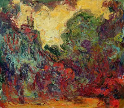 بيت الفنان من حديقة الورود بواسطة Claude Monet