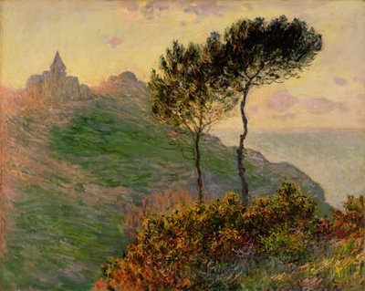 الكنيسة في Varengeville ، ضد ضوء الشمس بواسطة كلود مونيه