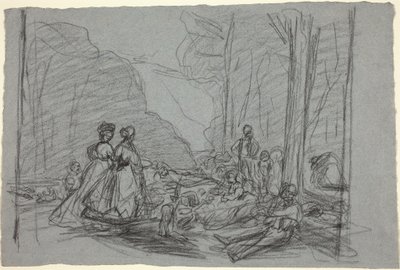 غداء على العشب ، ج. 1865. بواسطة كلود مونيه