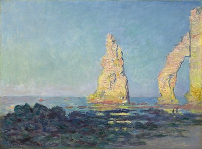 إبرة Etretat ، انخفاض المد ؛ إيغيل د "إترتات ، ماري باس ، 1883 بواسطة كلود مونيه