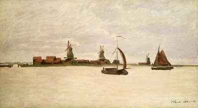 الميناء الخارجي في زاندام ، 1871 بواسطة Claude Monet