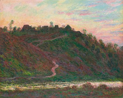 قرية روش أشقر: تأثير المساء ، 1889 بواسطة Claude Monet
