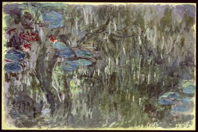 Waterlilies مع انعكاسات الصفصاف ، ج .1920 بواسطة كلود مونيه