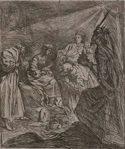 عبادة الملوك بواسطة Claude Vignon