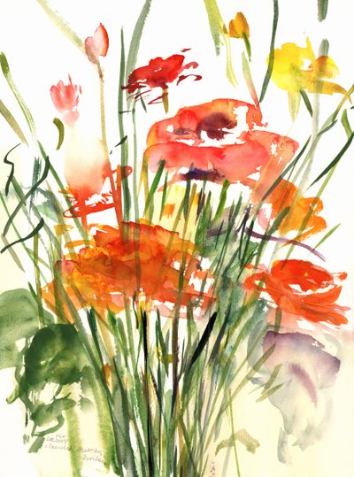 الحوذان ، 2001 (ألوان مائية) بواسطة كلوديا هاتشينس بوتشافي