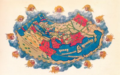 خريطة العالم لبطليموس 150 م .1912 بواسطة كلوديوس بطليموس
