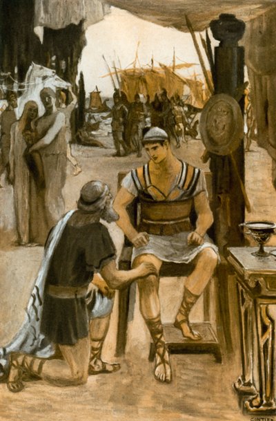 رسم توضيحي للإلياذة لهومر بواسطة كليمنت جوتييه