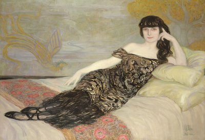 آنا دي نويل (1876-1933) ، 1914 بواسطة Clementine Helene Dufau