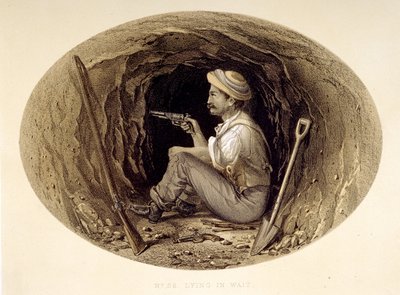الكذب في الانتظار ، من "الرسومات التخطيطية وأحداث حصار لكناو ، من الرسومات التي تم إجراؤها أثناء الحصار" ، بقلم جورج كوبر بواسطة كليفورد هنري ميشام