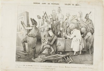 لجنة تحكيم اللوحات الشهيرة صالون عام 1841 بواسطة كليمان بروش