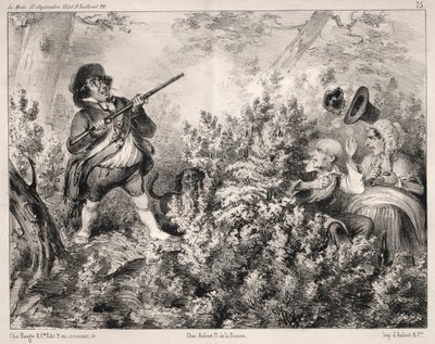 الأخبار: افتتاح الصيد ، 1840. بواسطة كليمنت بروش