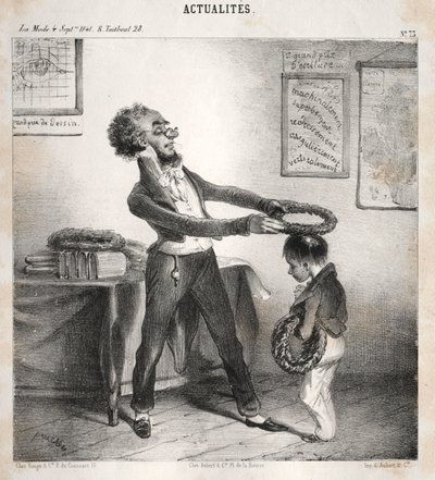 الأخبار: توزيعات الأسعار ، 1841. بواسطة كليمنت بروش