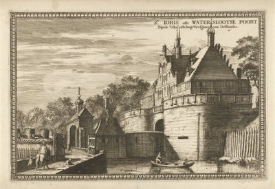 منظر لـ Waterslootse Poort في ديلفت St.Joris أو Waterslootse Poort being 