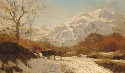 جمع الخشب في المناظر الطبيعية لجبال الألب بواسطة كولين هنتر