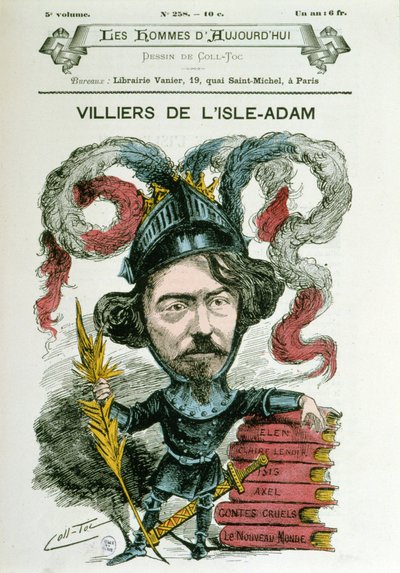 Auguste Villiers de L'Isle Adam (جزيرة آدم) (1838-1889) - بقلم كول توك ، في "" رجال اليوم " بواسطة كول توك